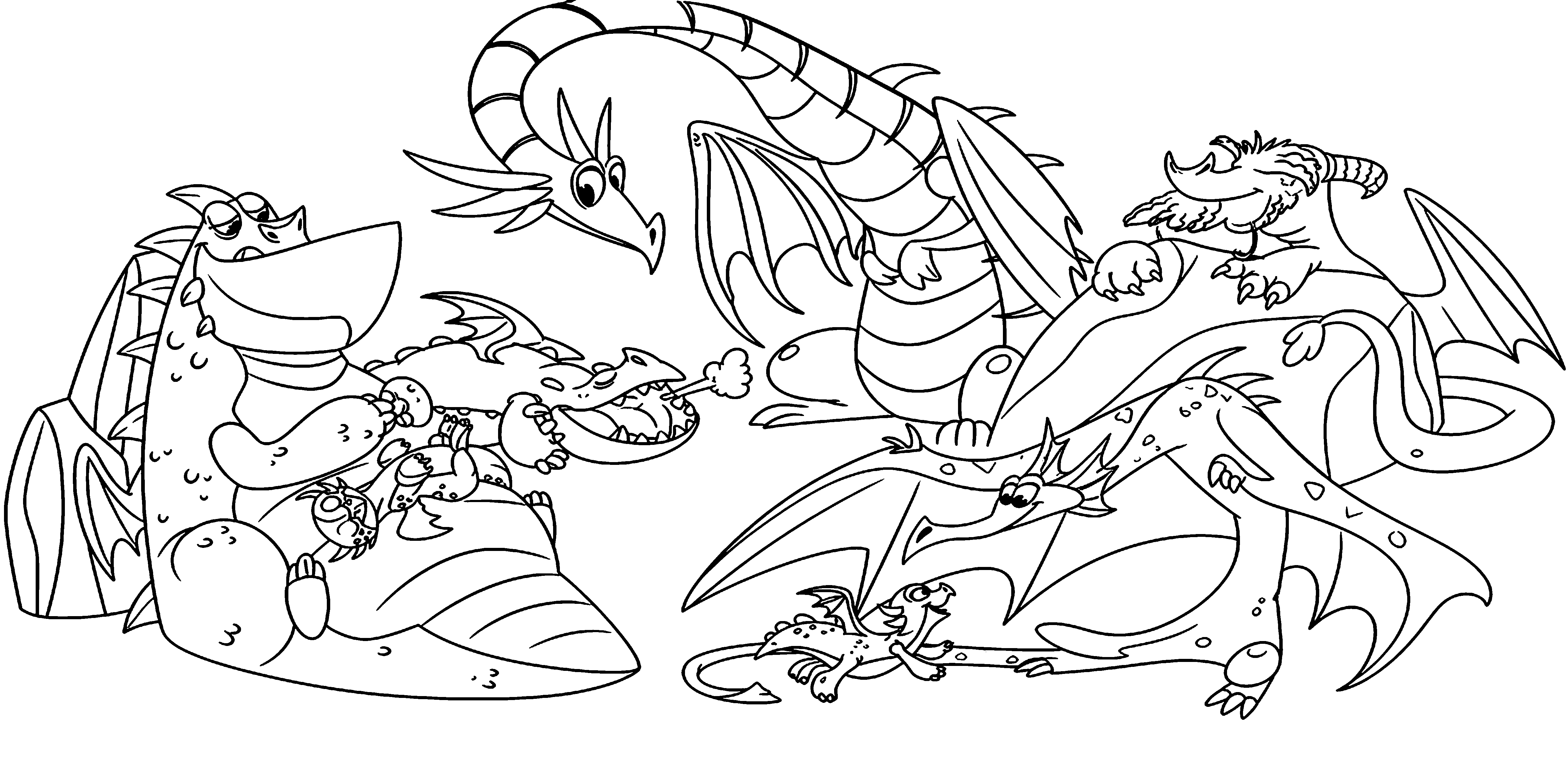 Amber the Dragon Keeper Page 3 coloring page