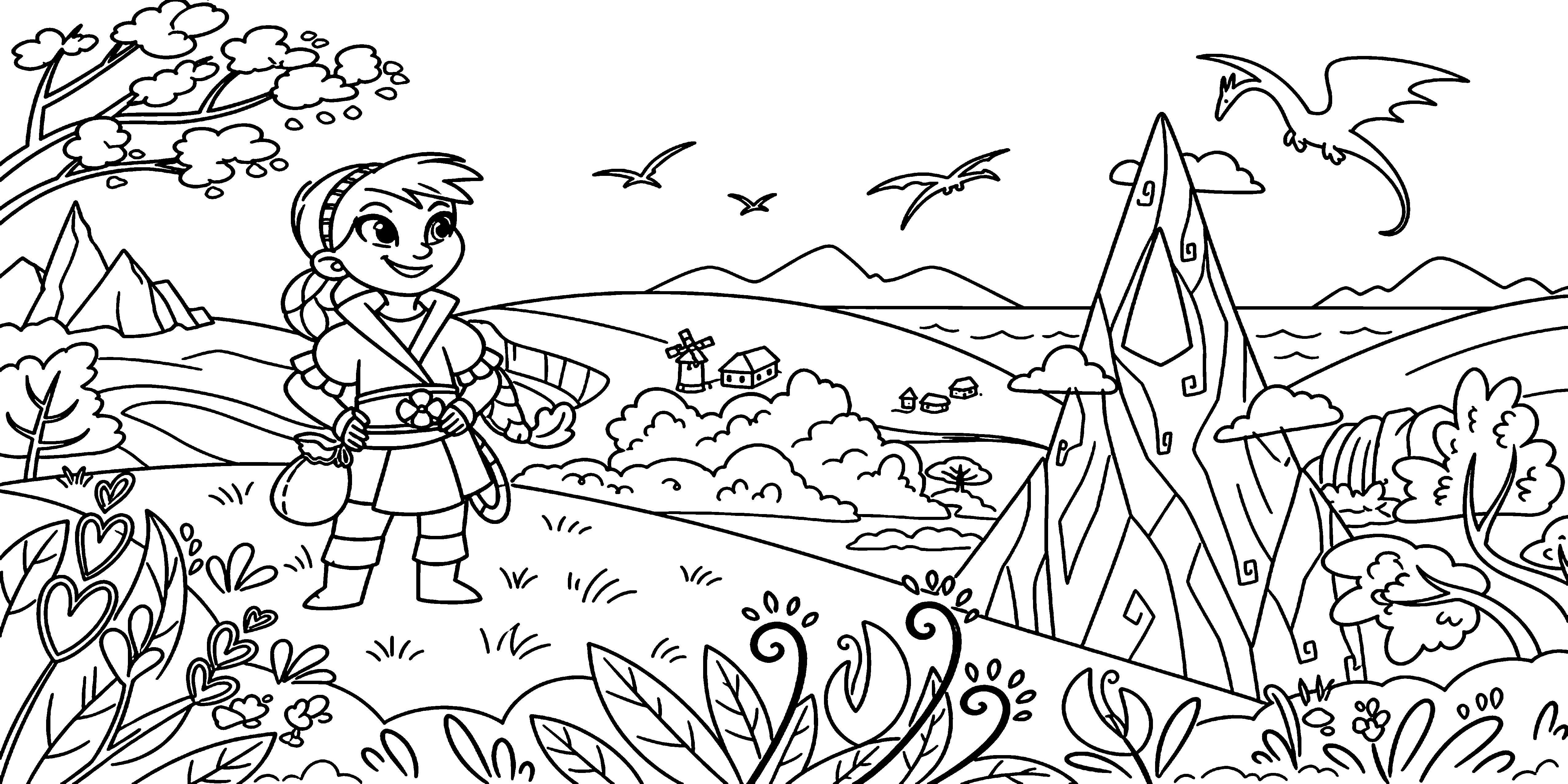 Amber the Dragon Keeper Page 5 coloring page