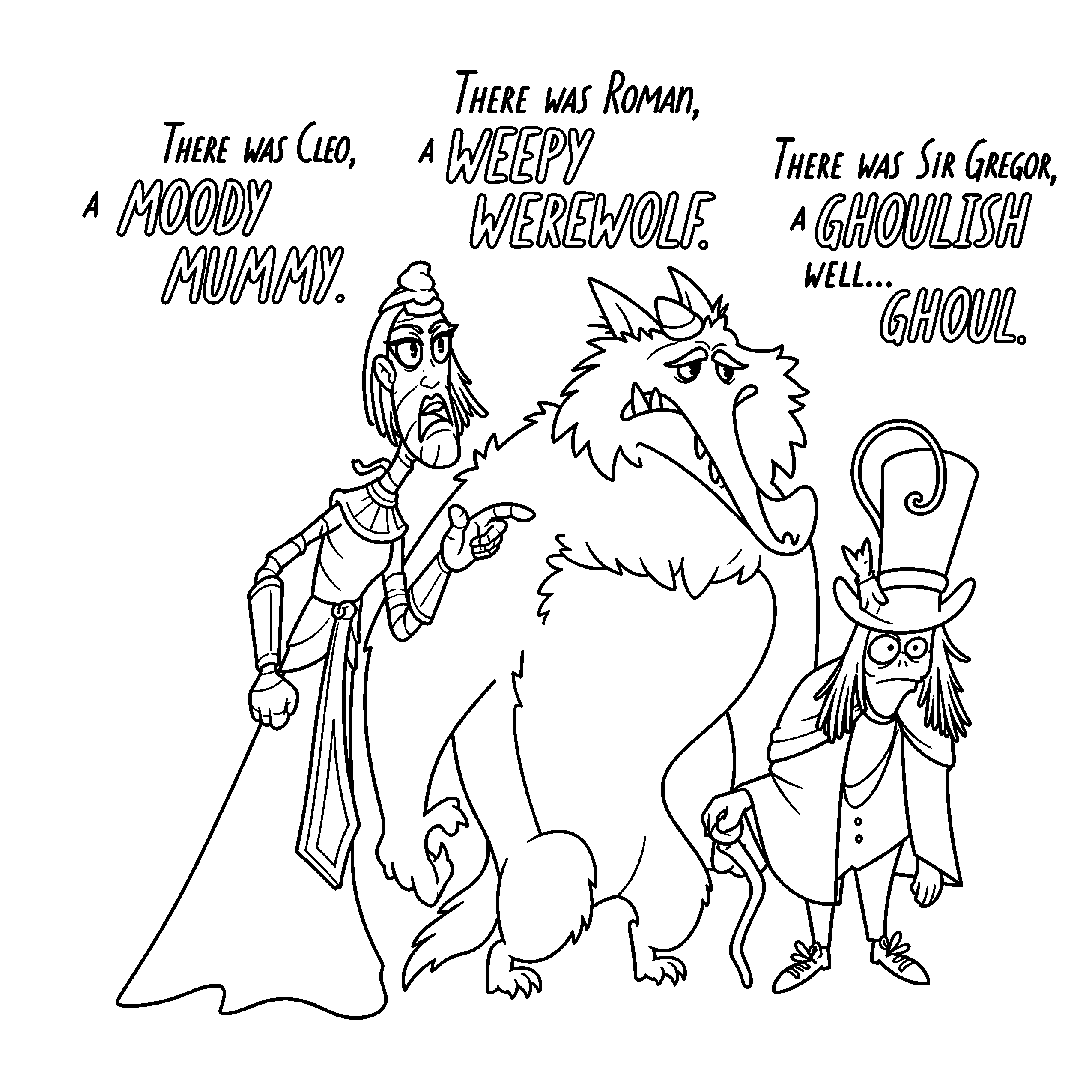 Brian the Ghost Page 1 coloring page