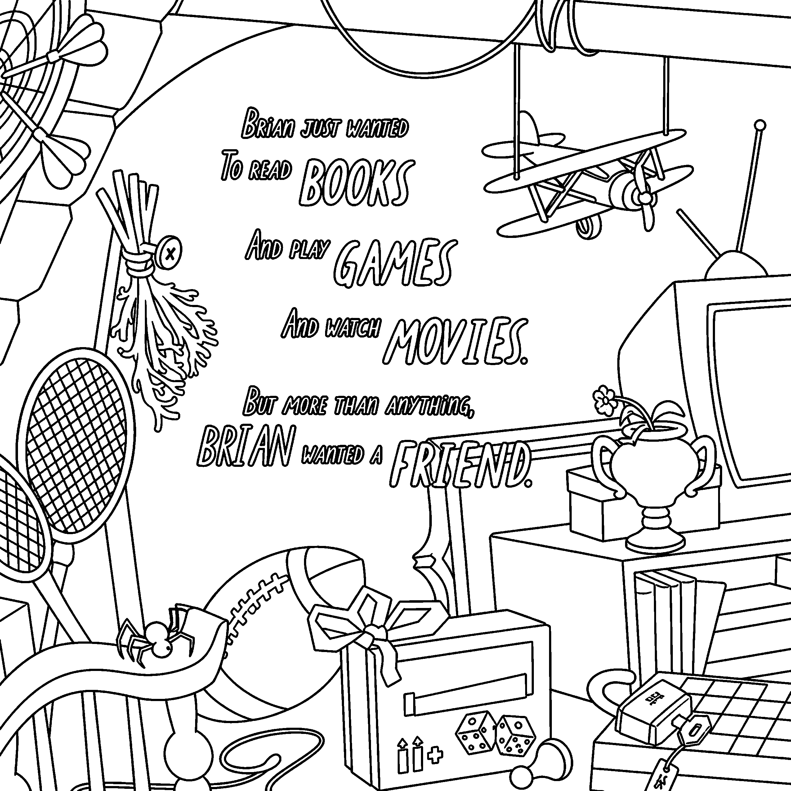 Brian the Ghost Page 2 coloring page