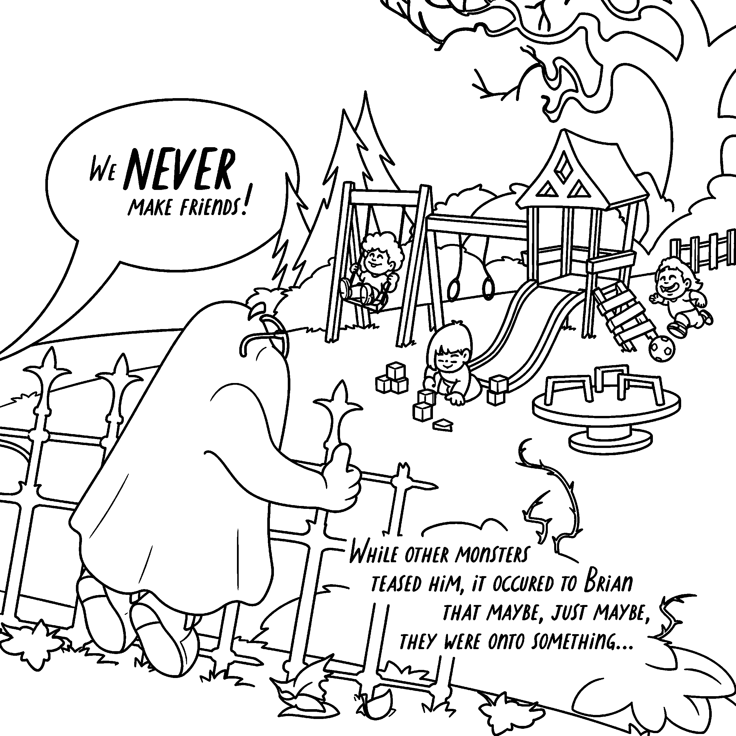 Brian the Ghost Page 4 coloring page