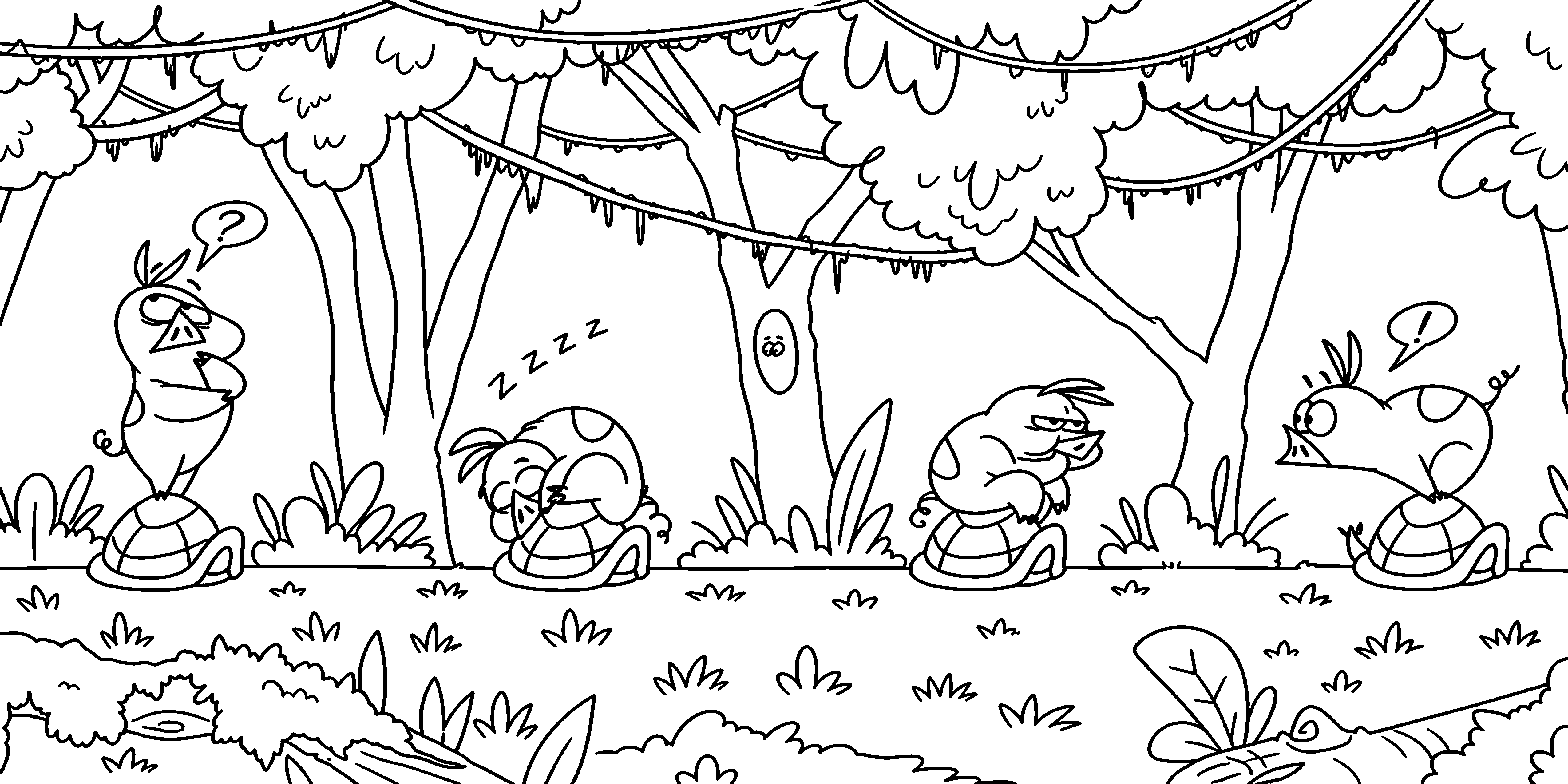 Finding Hampton Page 1 coloring page