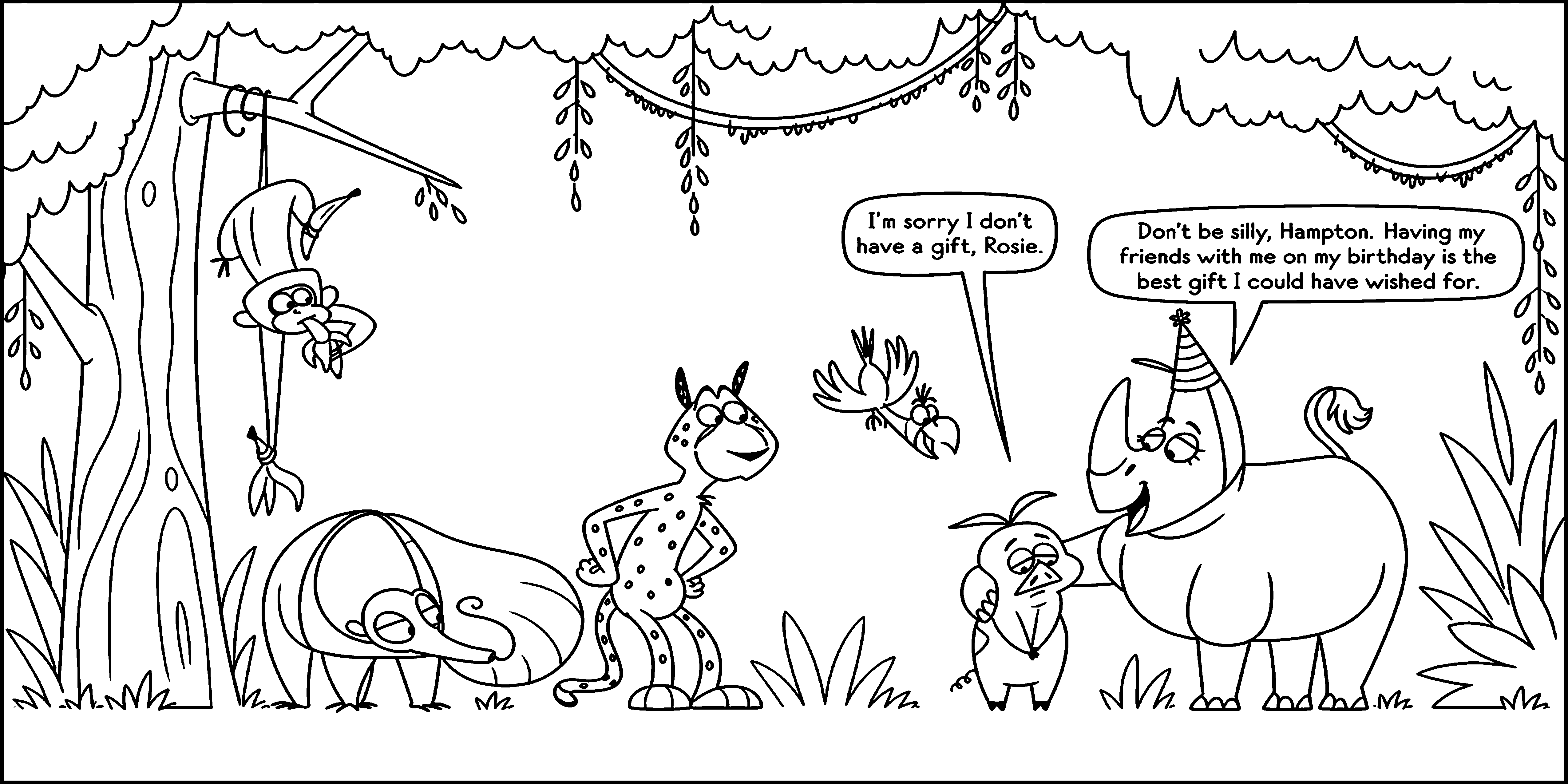 Finding Hampton Page 4 coloring page