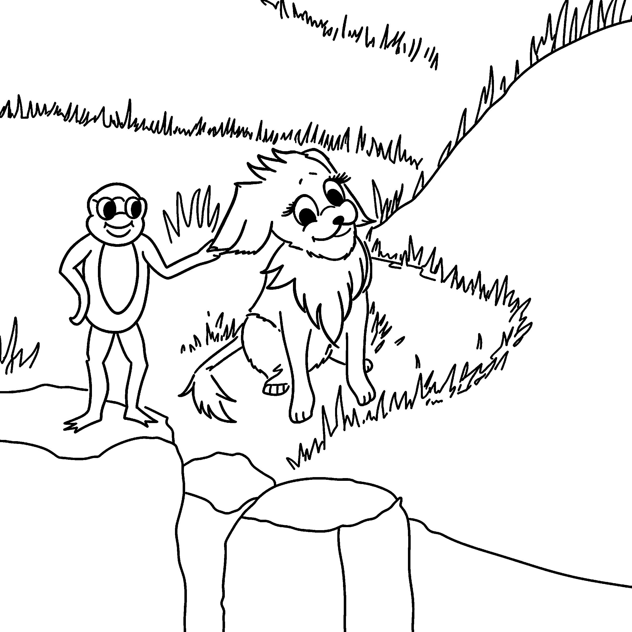 Frog-a-Dog Page 2 coloring page