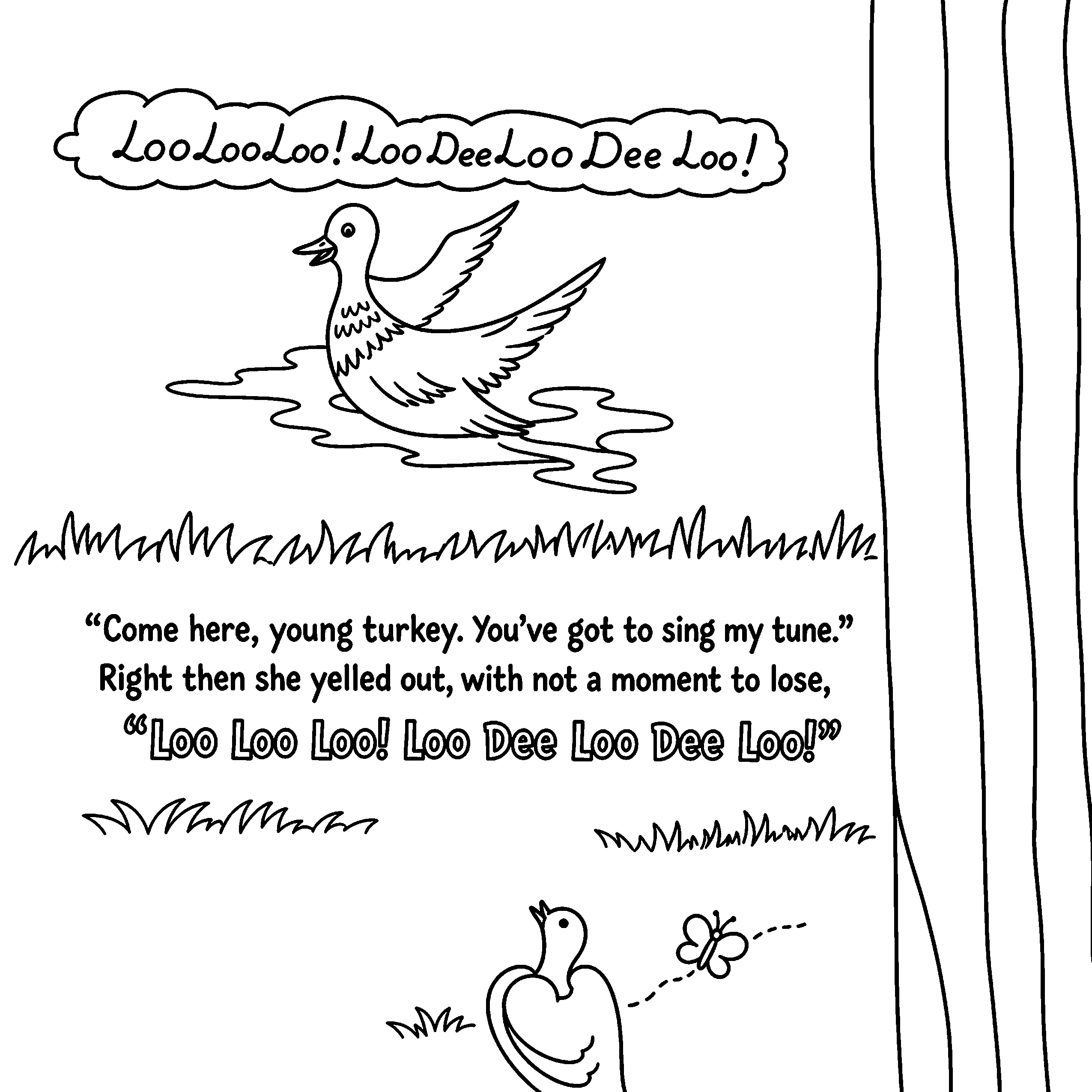 Gilroy's Gobble Page 3 coloring page