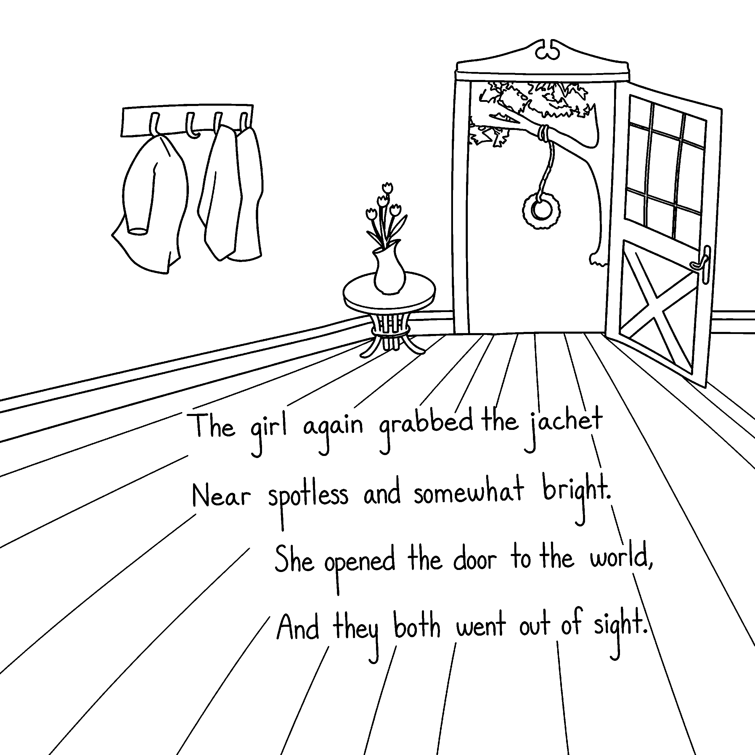 The Shut-in Button Page 3 coloring page