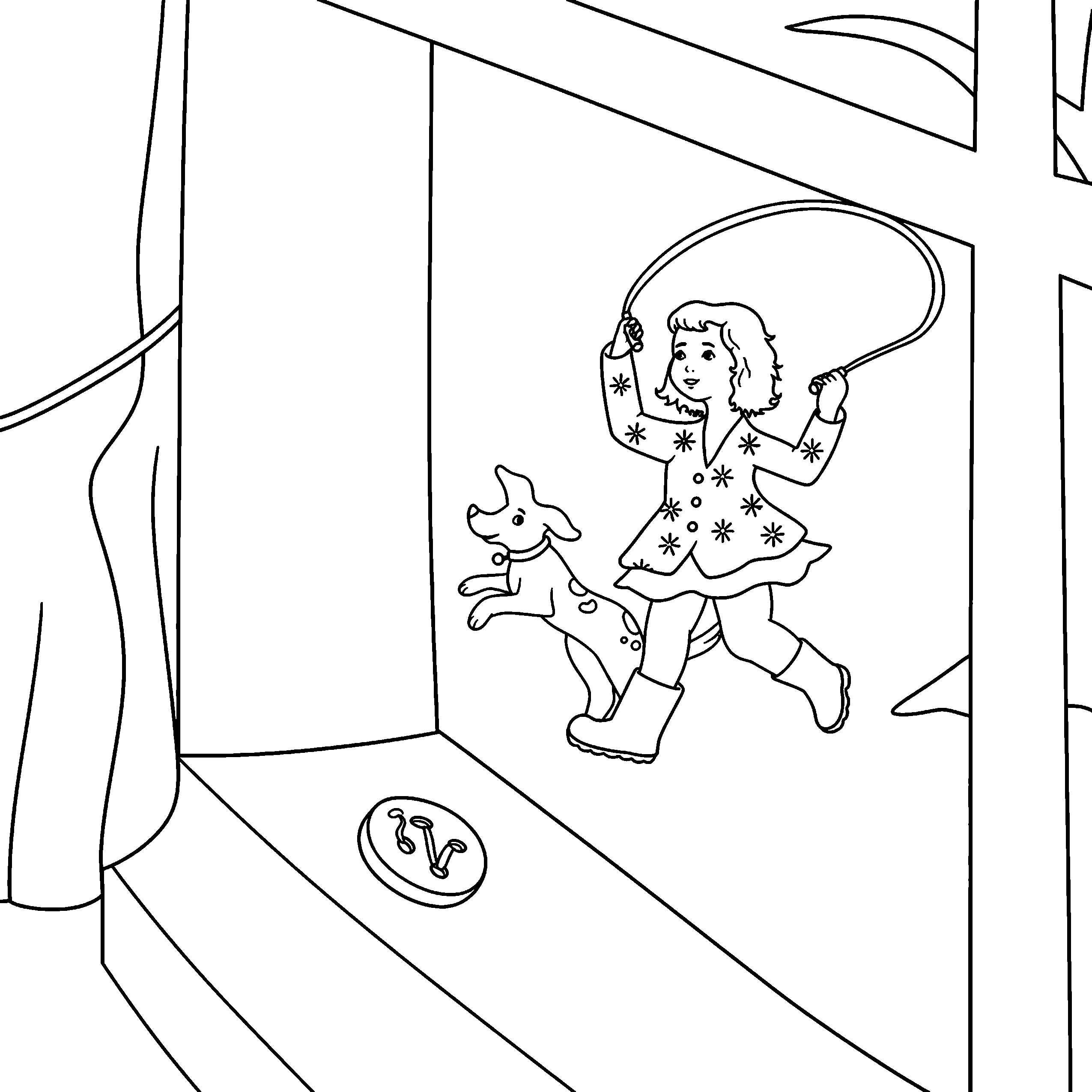 The Shut-in Button Page 4 coloring page